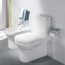 Villeroy & Boch Architectura Toaleta WC stojąca kompaktowa 37x70 cm lejowa z powłoką AntiBac, biała Weiss Alpin 568610T1
