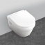 Villeroy & Boch Architectura Toaleta WC podwieszana 37x53 cm DirectFlush bez kołnierza wewnętrznego lejowa z powłoką AntiBac, biała Weiss Alpin 5684R0T1
