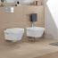 Villeroy & Boch Architectura Zestaw Combi-Pack Toaleta WC podwieszana DirectFlush z deską sedesową wolnoopadającą, biały Weiss Alpin 5684HR01