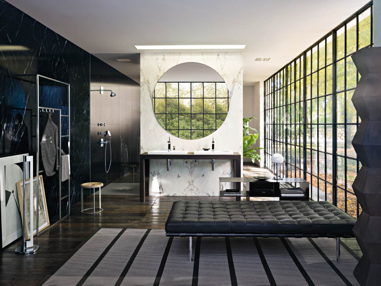 Elegancka łazienka z bateriami Axor Citterio - www.Łazienkarium.pl axor citterio zdjęcia aranżacji, axor citterio aranżacja, aranżacja łazienki axor citterio