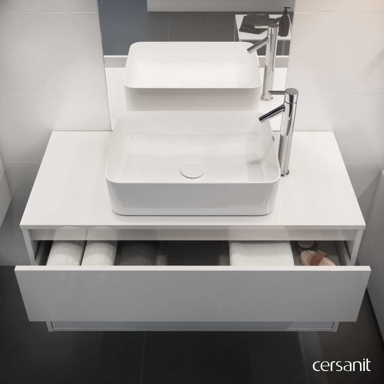 Cersanit Crea szafka podumywalkowa, Cersanit Crea szafka pod umywalkę, Cersanit Crea szafka wisząca - lazienkarium.pl Cersanit Crea szara szafka, Cersanit Crea meble do łazienki, Cersanit Crea opinie, Cersanit Crea umywalka wpuszczana w blat