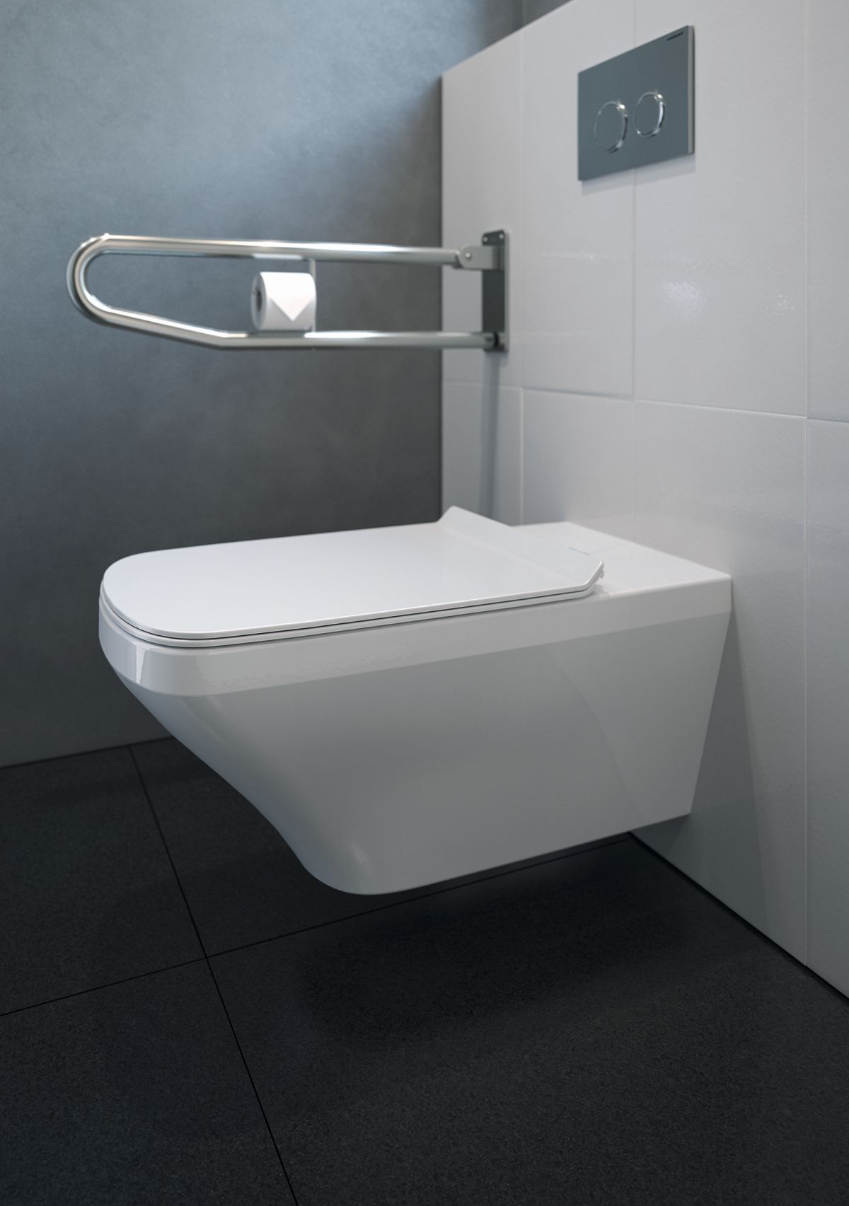 Aranżacja łazienki bez barier z Duravit - www.Łazienkarium.pl łazienka dla niepełnosprawnych, Duravit
