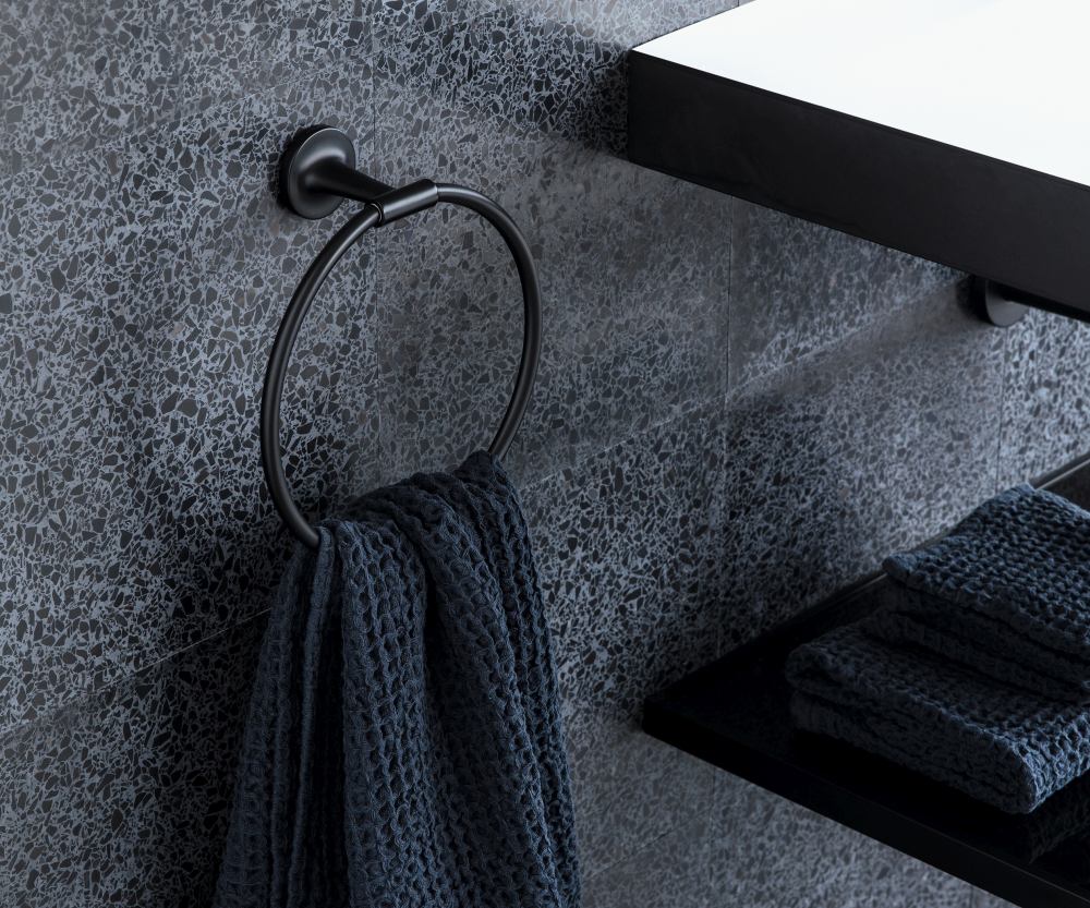 Duravit Starck T okrągły wieszak na ręcznik - lazienkarium.pl duravit starck t wieszak, wieszak na ręcznik duravit starck t, czarny wieszak duravit starck t