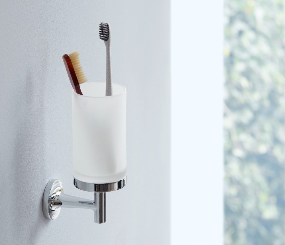 Duravit Starck T kubek ścienny - lazienkarium.pl kubek duravit starck t, duravit starck t kubek szklany, kubek na szczoteczki duravit starck t