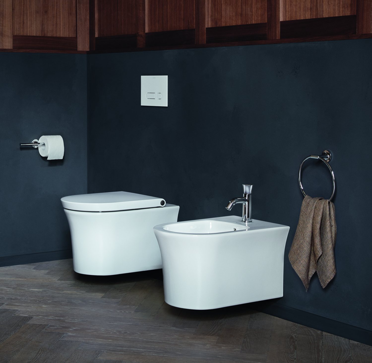 Nowoczesne WC i bidet podwieszany Duravit White Tulip - www.Łazienkarium.pl duravit white tulip wc, duravit white tulip toaleta, duravit white tulip miska wc