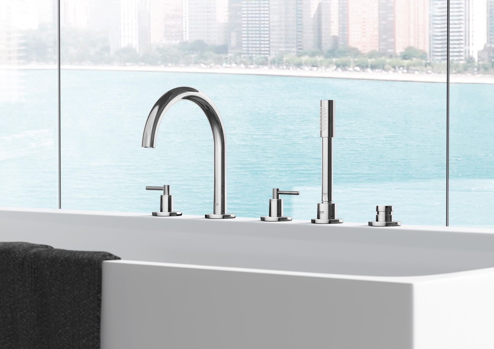 Grohe Termostatyczna Bateria Wannowa, Grohe Bateria Natryskowa, Grohe Bateria Do Umywalki, Grohe Zestaw Prysznicowy, Kuchenna Armatura Grohe - Cena Ceny Cennik Opinie Wymiary Katalog Inspiracje Aranżacje - lazienkarium.pl Grohe Atrio- Harmonia w Nadzwyczajnym wydaniu