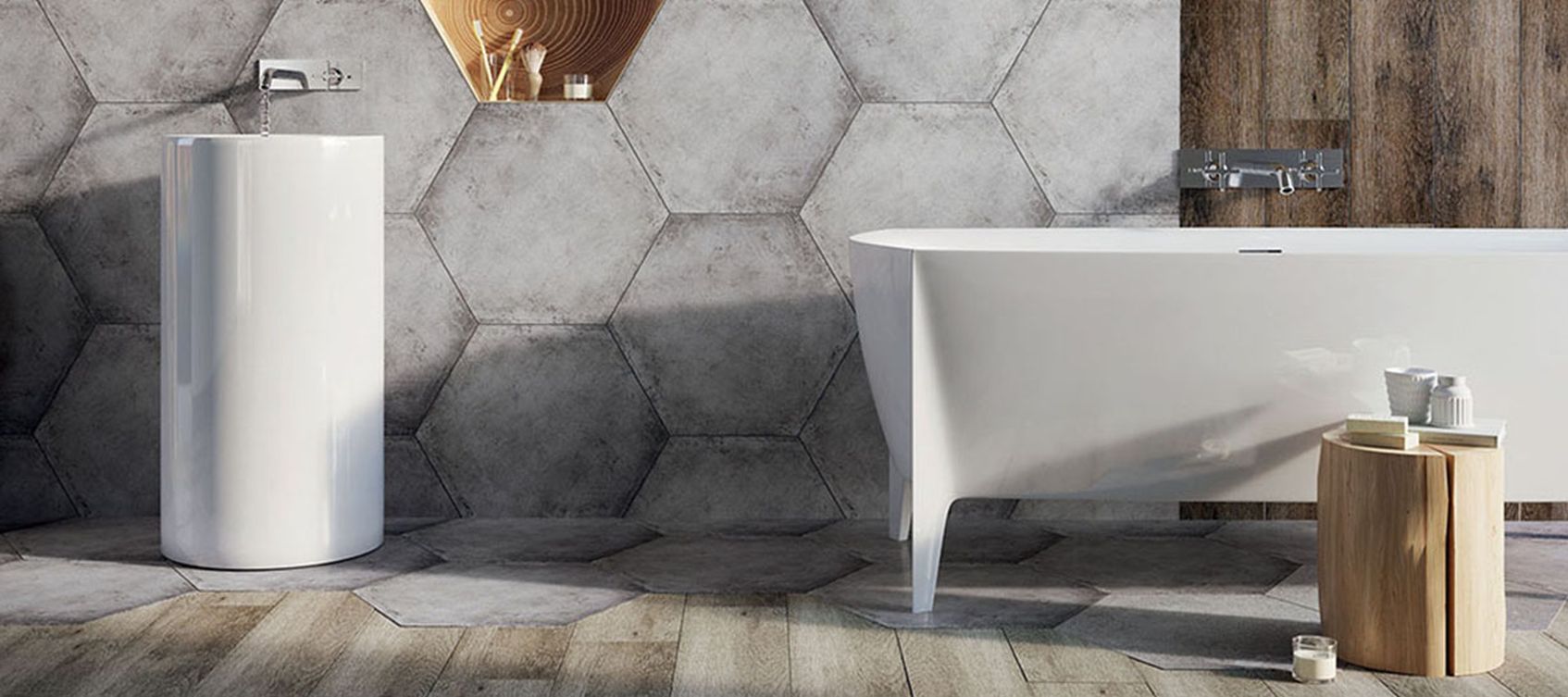 Ceramistic Płytki Wielkoformatowe , Płytki Ceramistic, Ceramistic Płytki Ścienne, Płytki Łazienkowe Ceramistic hexon - lazienkarium.pl Trendy Łazienka 2020/2021.Sprawdź łazienkowe Trendy - lazienkarium.pl