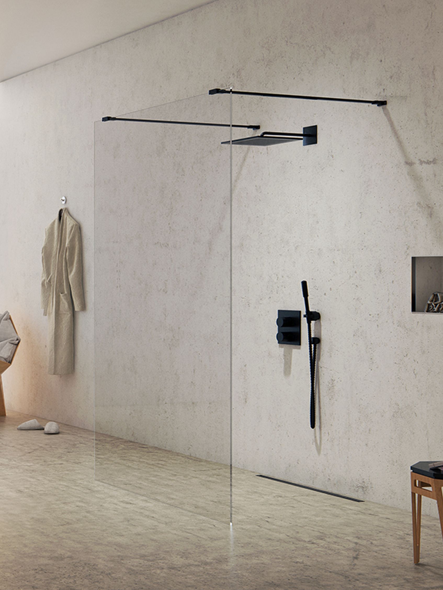 New Trendy New Modus Black, Kabina Prysznicowa,Ścianka Prysznicowa Walk-in, Do Łazienki - lazienkarium.pl New Trendy New Modus Black, Kabina Prysznicowa,Ścianka Prysznicowa Walk-in, Do Łazienki - lazienkarium.pl