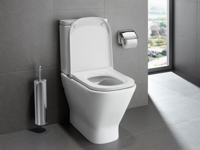 Roca Gap umywalka miska WC Clean RIM Lazienkarium wyposażenie łazienki