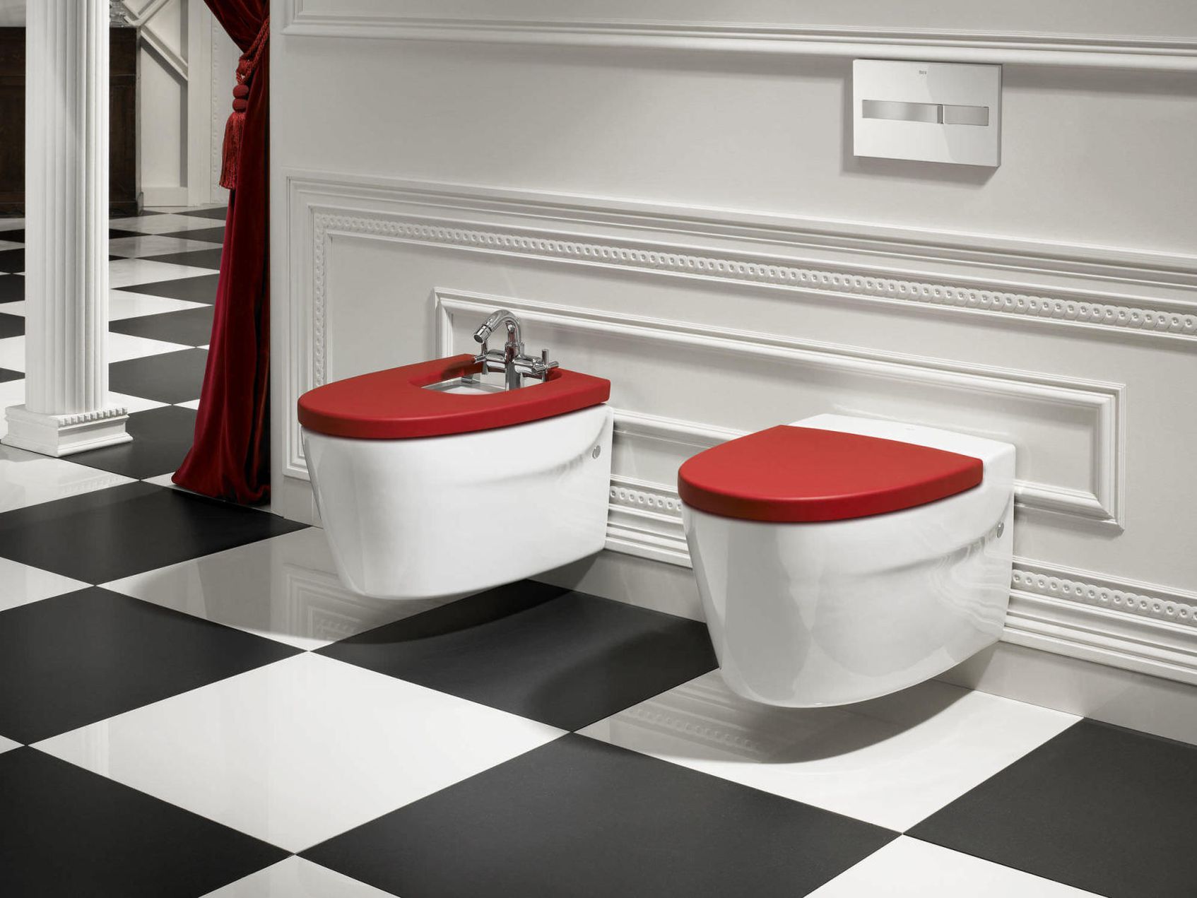 Roca Khroma Deska bidetowa, Khroma Deski Sedesowe, Roca Khroma, Roca Khroma Toaleta WC, Miski z Deska Roca Khroma, Bidet podwieszany Roca - lazienkarium.pl Roca Khroma,cermaika sanitarna przyjemna dla zmysłów - lazienkarium.pl