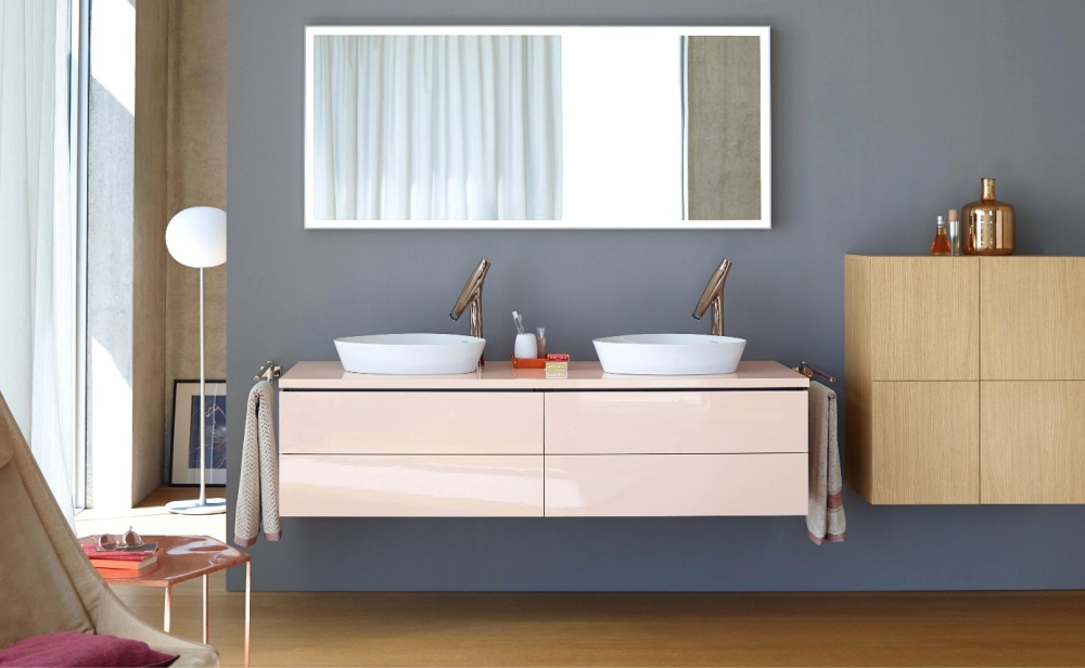 Duravit L-Cube szafka w jasnym kolorze - lazienkarium.pl duravit l-cube szafki, modne meble łazienkowe, modna szafka pod umywalkę