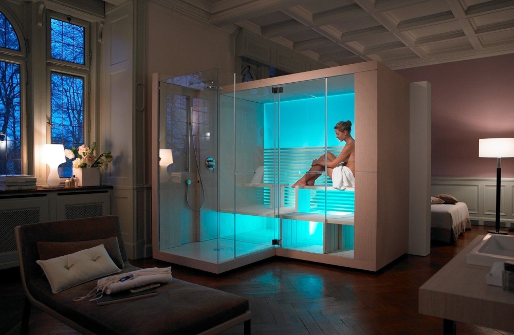 Duravit Inipi sauna - lazienkarium.pl sauna duravit inipi, duravit inipi sauna w mieszkaniu, aranżacja sauny duravit inipi, sauny duravit inipi, duravit inipi opinie