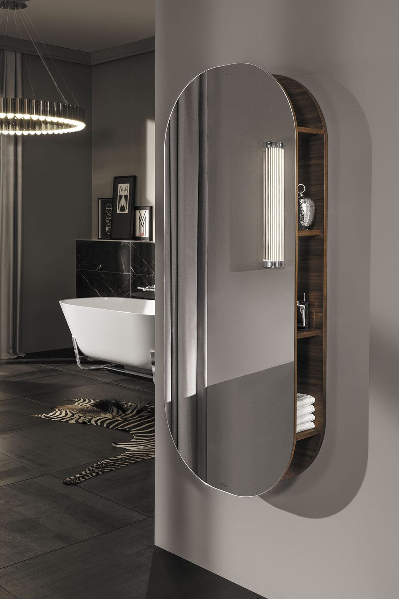 Villeroy&Boch Antheus Lustro Łazienkowe i Wanna Wolnostojąca a także Umywalka z Szafką a także Szafki Łazienkowe Szafka pod Umywalkę Wisząca - lazienkarium.pl Villeroy&Boch Antheus