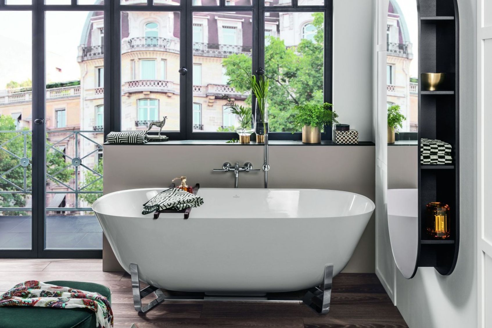 Villeroy&Boch Antheus Wanna Wolnostojąca Na Nóżkach a także Lustro Łazienkowe - lazienkarium.pl Villeroy&Boch Antheus