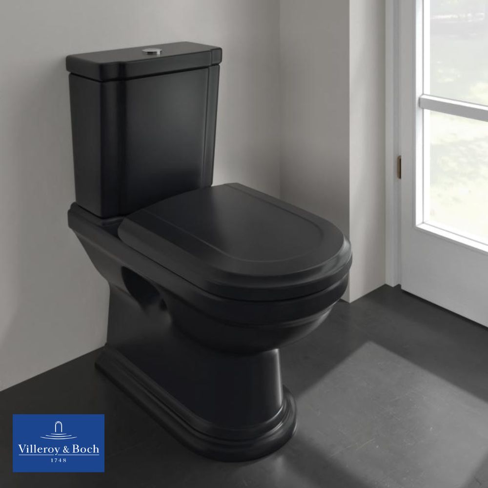 Aranżacja łazienki z Villeroy & Boch Hommage Pure Black - www.Łazienkarium.pl villeroy boch, villeroy&boch hommage pure black, villeroy&boch hommage