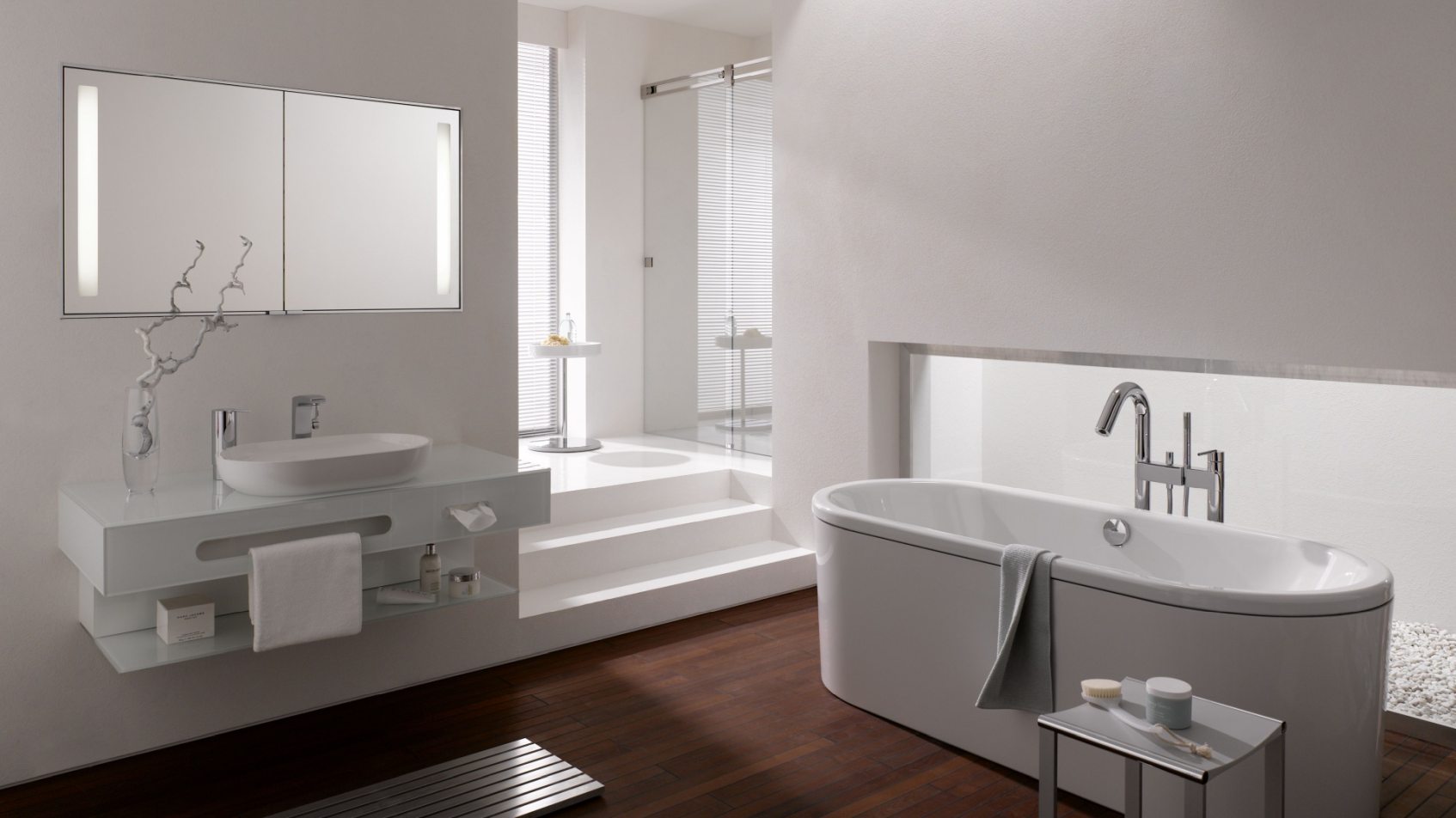 Kaldewei Centro Duo, biała łazienka, łazienka biała, łazienka w bieli, biel w łazience, wyposażenie łazienek, sklep łazienki www.lazienkarium.pl