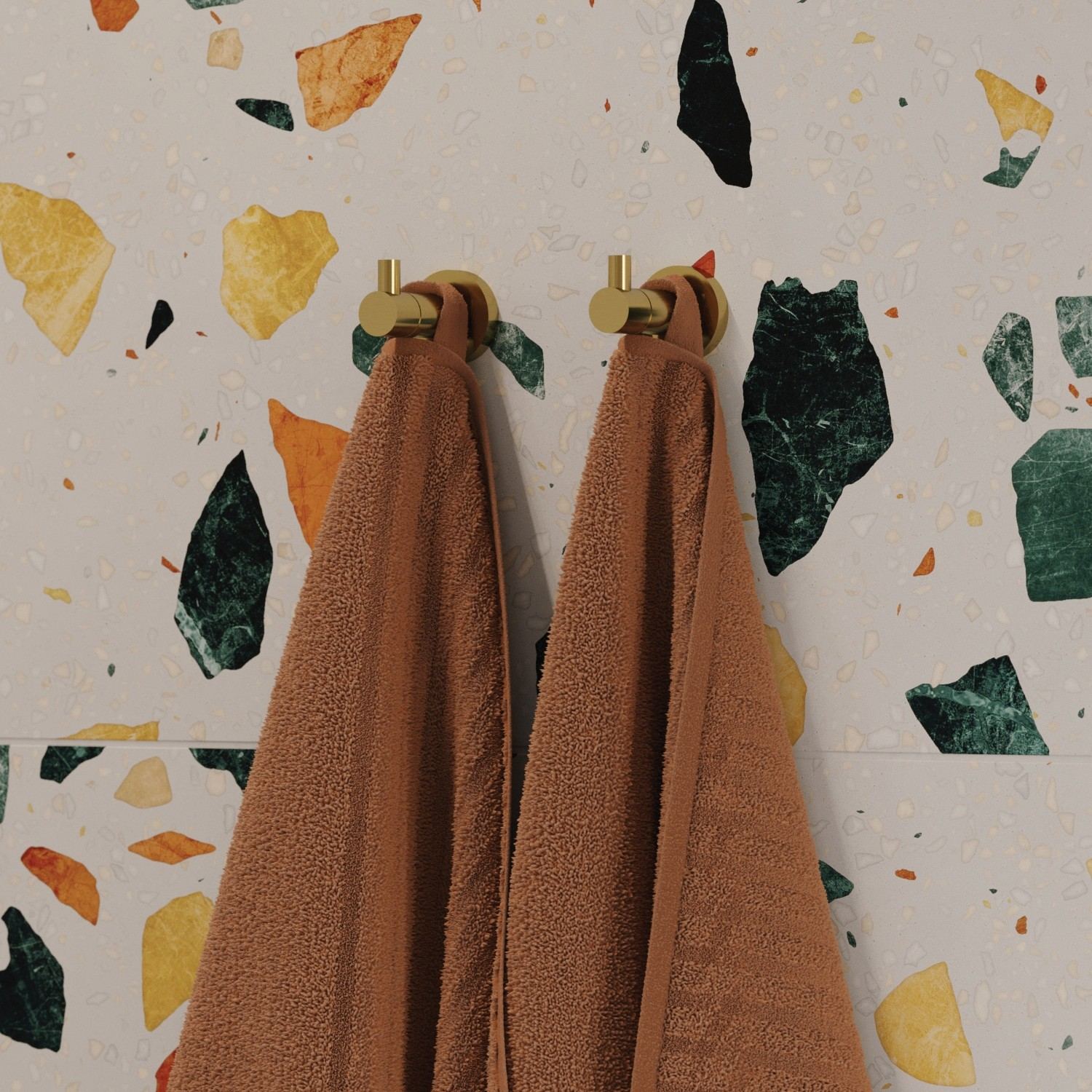 Omnires Modern Project Haczyk pojedynczy złoty szczotkowany MP60110GLB - zdjęcie 1