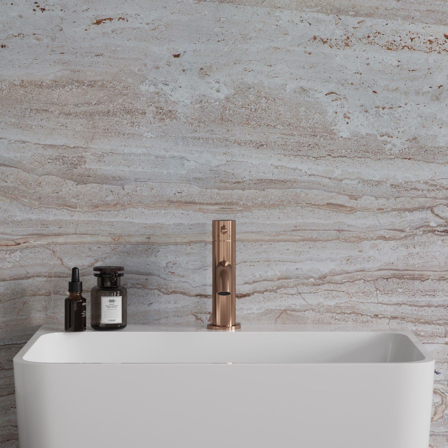 Omnires Y Bateria umywalkowa miedź szczotkowana Y1210NCPB - zdjęcie 1