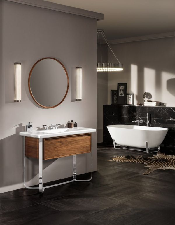 Villeroy&amp;Boch Antheus Wanna Wolnostojąca Umywalka z Szafką i Szafki Łazienkowe a także Lustro Łazienkowe - lazienkarium.pl