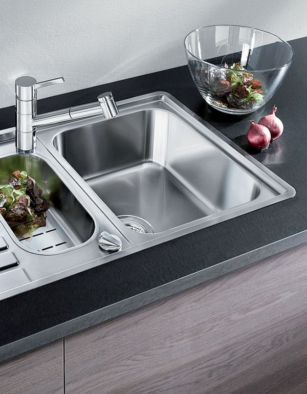 Blanco Classic Pro – IF zlewozmywak ze stali szlachetnej jednokomorowy do kuchni z otworem na baterie kuchenne zlew kuchenny do zabudowy na blat na szafkę - lazienkarium.pl