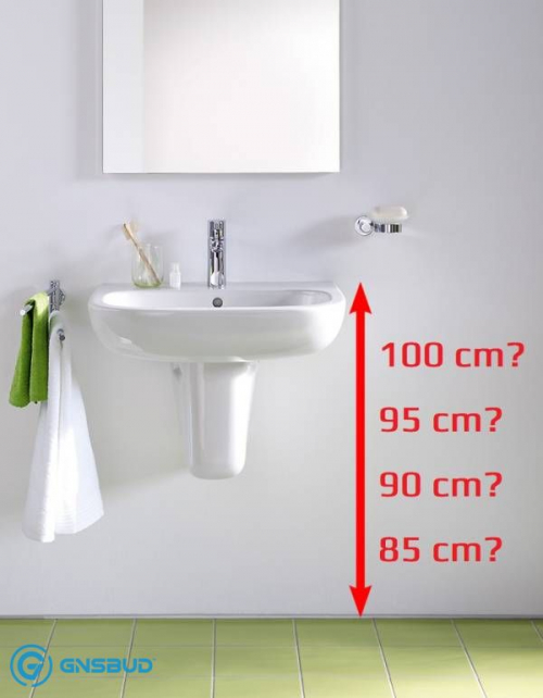 Umywalka Na Jakiej Wysokości? Jak Wysoko Umywalka? Jaka Wysokość Montażu Umywalki? Umywalka na Wysokości 85 90 95 100 cm? - Forum, Blog, Porady - lazienkarium.pl